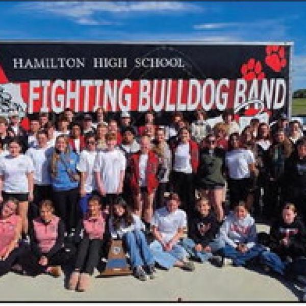 The award-winning Fighting Bulldog Band returns to Art Briles Stadium in Stephenville and earns a 1, the top rating, at the University Interscholastic League Region 7 South Zone marching contest Oct. 17. The band placed second at the Cowboy Capital Marching Festival two weeks prior and has held multiple practices and marching clinics since. Hamilton now advances to the area level with a marching competition set for Oct. 24 in Denton. Courtesy photo