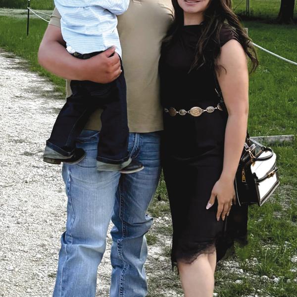 HHS newest Spanish teacher and Bulldog Alumni Sanjuana Olvera with her family. Courtesy photo