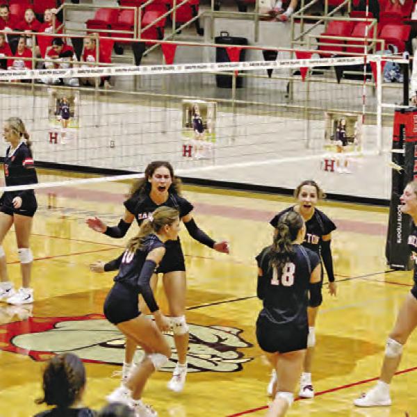 FIND A WAY TO WIN: The Lady Dogs celebrate their 3-1 victory over West as they won in extra points. Photos by Jaxon Hansard