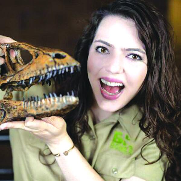 Paleontologist and science educator Bethany Burke aka BK Bones will be at the Hamilton Public Library Aug. 6. Courtesy photo