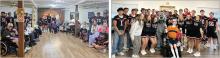 Hamilton High School cheerleading and varsity football athletes make the most of their bye week by spreading some extra school spirit with an “off-week rally” at the Focused Care and Pecan Creek Healthcare facilities.
