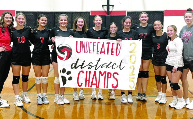 UNDEFEATED DISTRICT CHAMPS: