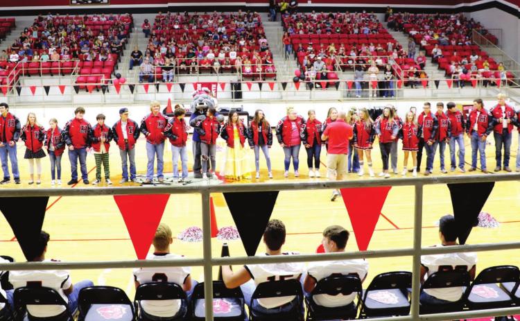 Lettermen honored at pep rally