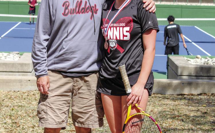 HHS Tennis nets bronze trifecta