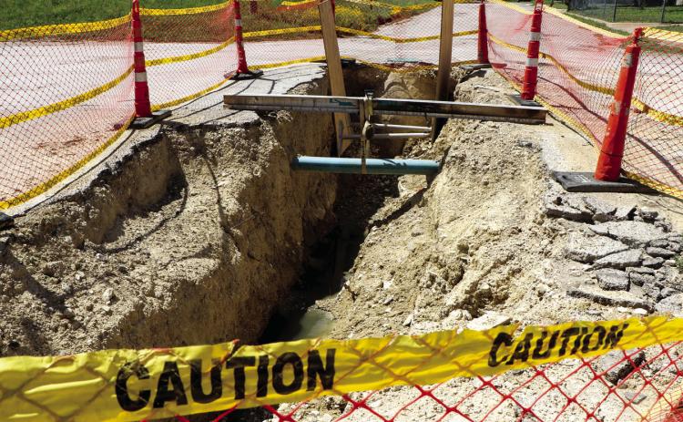 Collapsing pipe halts city workers, contractor to finish line repair