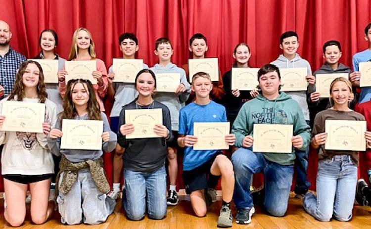 Hamilton Jr. High Honor Roll