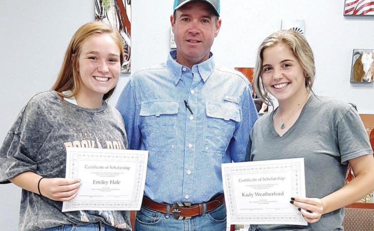 Hale, Weatherford receive Farm Bureau scholar