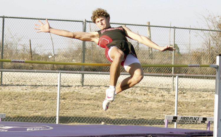 8th grade girls run up Comanche track meet