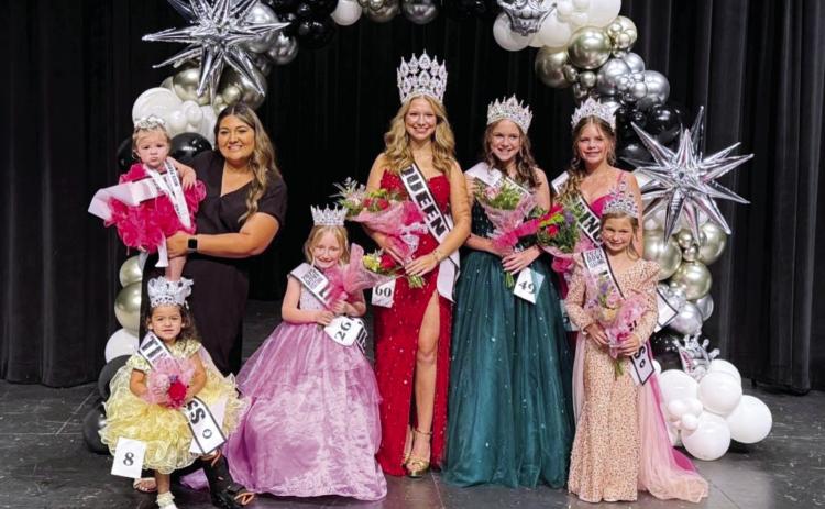 NEW CROWN: 20-year Director Candace Stroud announced last week that the Miss Hamilton County Dove Festival Pageant Organization has been officially recognized by the Secretary of State with a certificate of formation, ensuring the annual pageant continues in perpetuity. Pictured, the 2025 Dove Festival Pageant Royal Court. Courtesy photo