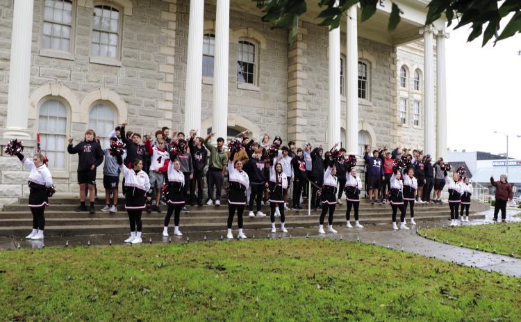 Community-Wide Pep Rally at the Courthouse