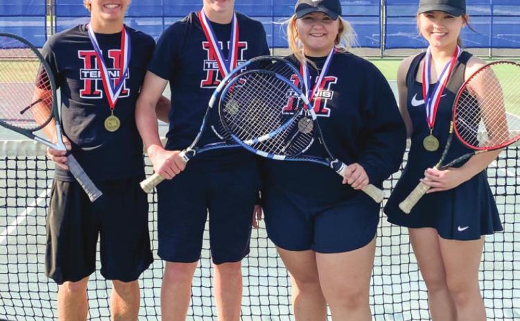 HHS tennis aces district
