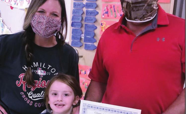 Ann Whitney Elementary Citizens of the Second Six Weeks