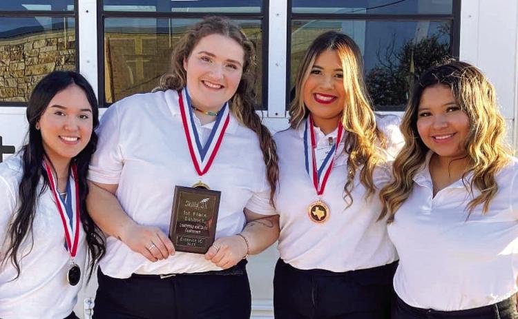 ADVANCING- Twelve out of 12 Hamilton High School cosmetology students are advancing to state competition