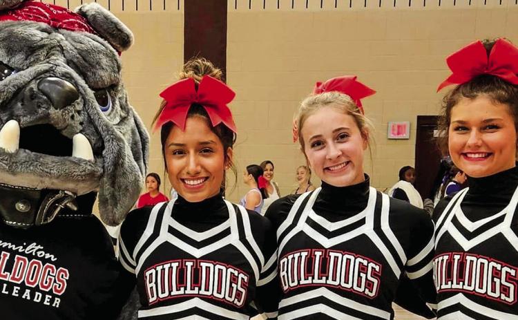 Hamilton varsity cheerleaders 