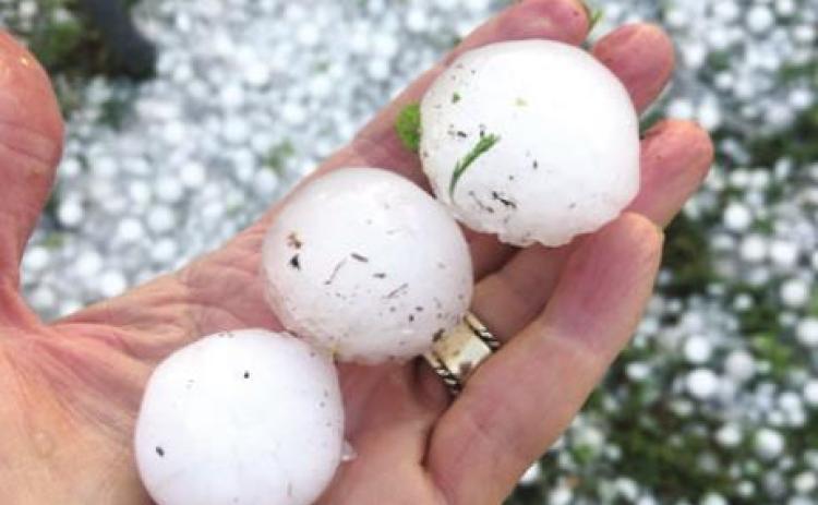 Damaging hail pummels Gap