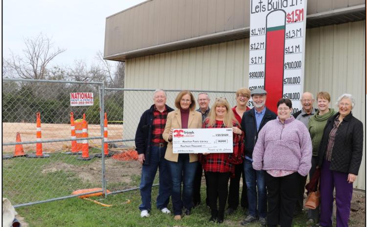 Friends present check to HPL